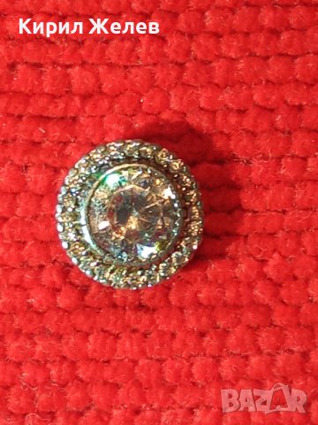 СКЪПОЦЕННА СРЕБЪРНА АРТ ОБЕЦА СРЕБРО 925 с ФАСЕТИРАНИ ИСКРЯЩИ ПЛАНИНСКИ КРИСТАЛИ 24929