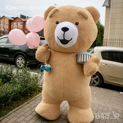 Гигантски костюм на кафяво мече Теди 1,9м за изненади детски рожденни дни партита, снимка 5 - Други - 48910931
