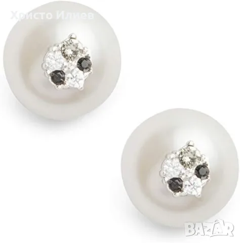 Дамски обеци Olivia Burton с перли и кристали, снимка 3 - Обеци - 55784518