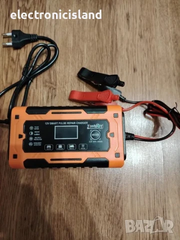 12V 6A Умно Smart Смарт интелигентно пулс зарядно за кола / мотор / автомобил, снимка 5 - Аксесоари и консумативи - 50728590