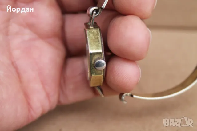 Дамски сребърен Швейцарски часовник с позлата /17 камъка/, снимка 13 - Дамски - 49798121