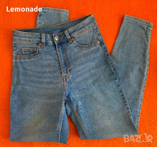 Дамски дънки с висока талия С размер, снимка 2 - Дънки - 34457034