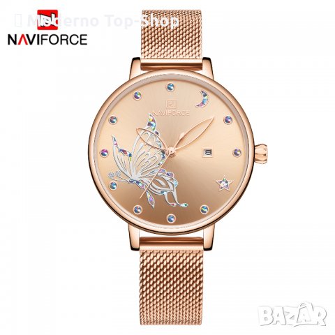 Дамски часовник NAVIFORCE Gold 5011 RGRG., снимка 3 - Дамски - 34724455