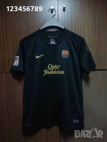 Barcelona Lionel Messi 2011/2012 оригинална тениска фланелка Меси Барселона екип черен , снимка 2 - Тениски - 52154917