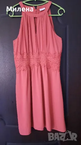 Дамска рокля с дантела Vila 40 - нова, снимка 2 - Рокли - 47889876