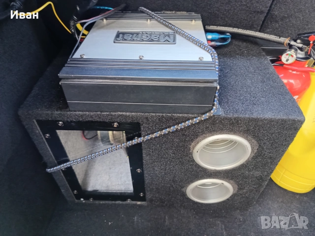 Продавам бас каса с колона Pioneer 8"и усилвател Magnat 600 W