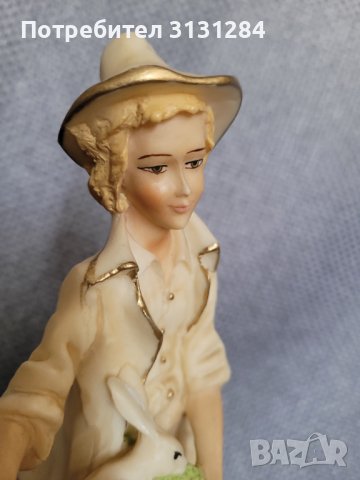 Антикварна Колекционерска Статуетка А.Belcari Каподемонте Италия, снимка 10 - Колекции - 42561571