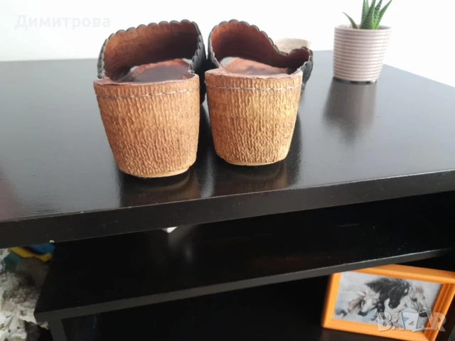 Дамски летни чехли от естествена кожа Кариока , снимка 4 - Чехли - 51308355