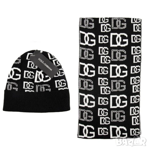 шапка и шал dolce gabbana calvin klein emporio armani gucci , снимка 3 - Шапки - 51394473