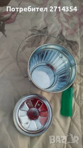 Малка метална кофа за боклук декорация , снимка 2 - Декорация за дома - 48966852