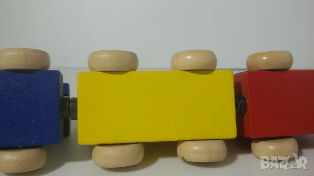 Дървено влакче от 4 части с магнит, снимка 10 - Влакчета, самолети, хеликоптери - 51076354