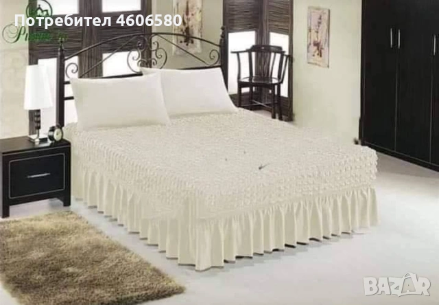 Еластични кувертюри за спалня + 2 декоративни калъфки – 160/200 – 180/200, снимка 4 - Покривки за легло - 53398813