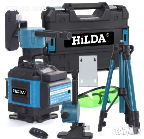 Лазарен нивелир 16 линии 4D 2 г. Гаранция 2 батерии пълен комплект + тринога

, снимка 15 - Измервателни инструменти - 49647372