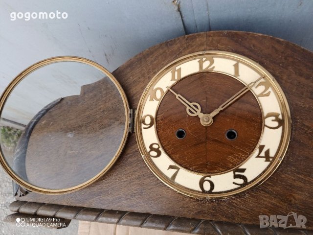 Оригинален стар каминен настолен часовник Механичен каминен часовник