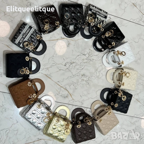 чанти DİOR LADY MİNİ 12-12 CM , снимка 3 - Чанти - 52186472