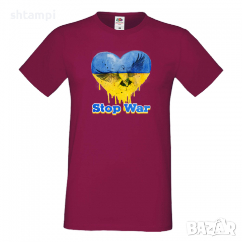 Мъжка тениска STOP WAR,спрете войната,, снимка 3 - Тениски - 36124903
