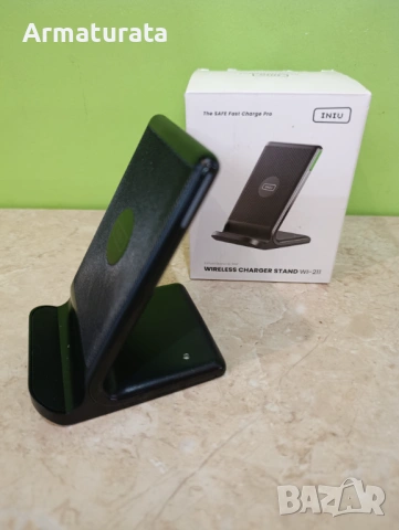 Безжично зарядно стойка INIU 15W, снимка 2 - Безжични зарядни - 53592516