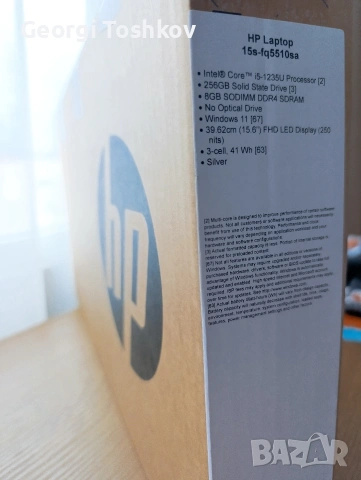 Лаптоп HP 15S, снимка 7 - Лаптопи за работа - 53643971