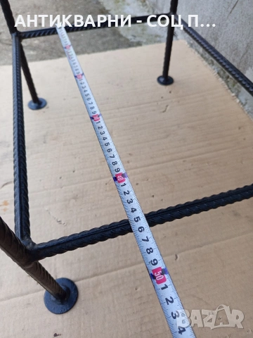 Стара Ръчно Изработена Малка Масичка От Ковано Желязо. НОМЕР 682., снимка 13 - Антикварни и старинни предмети - 53407162