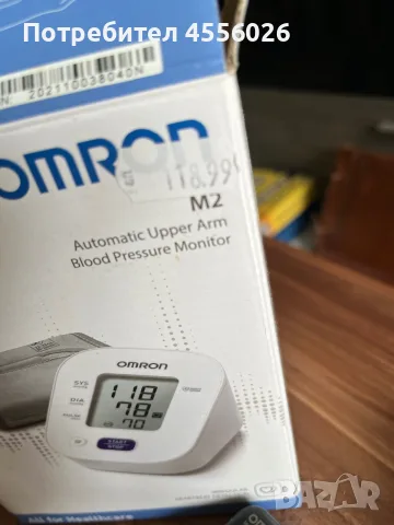 Продавам апарат за кръвно OMRON, снимка 4 - Уреди за диагностика - 56288420