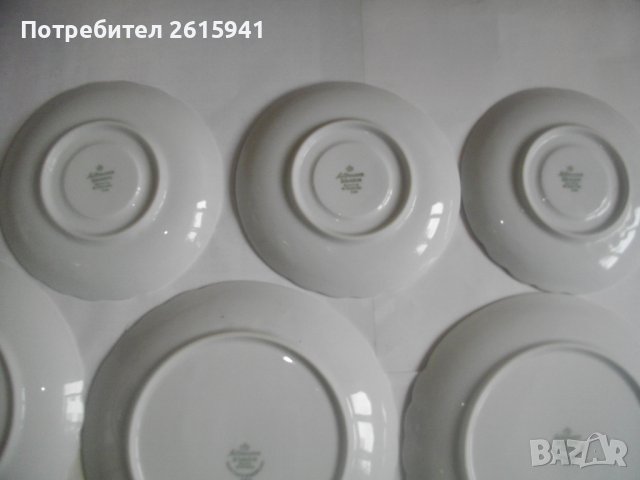 Seltmann Weden Bavaria Porcelan W.Cermany Dxx-ф145-ф195мм-8 бр.Чинии Антикварни, снимка 13 - Чинии - 39874614