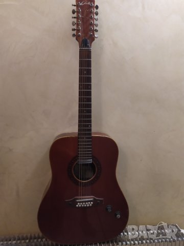 Компрометирана ел-акустична 12 струнна китара  Eko ., снимка 1 - Китари - 38850195