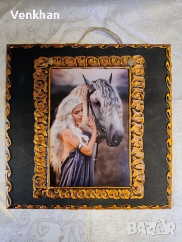 Картини размер 25/25 см на дървена основа., снимка 11 - Картини - 53002944