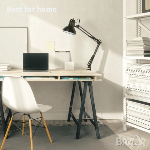 Настолна лампа Globe Electric 56963 31,5" с много съчленения и метална скоба, черна, ротационен , снимка 3 - Настолни лампи - 53459782