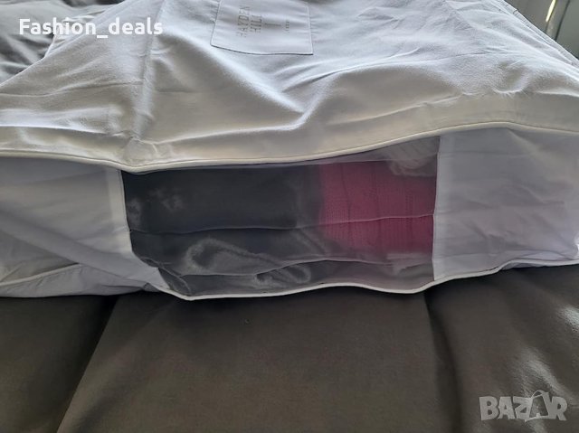 Нова Луксозна памучна чанта за съхранение на дрехи пуловери спално бельо/Органайзер, снимка 8 - Други стоки за дома - 41518815