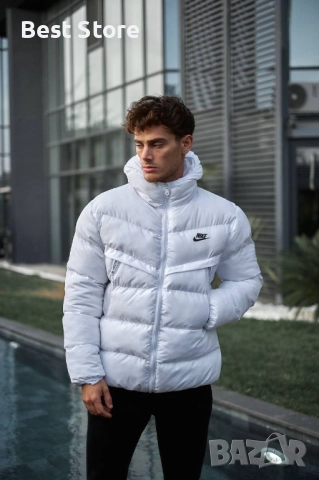 Nike Зимно Бяло Мъжко Яке Найк , снимка 3 - Якета - 52707769