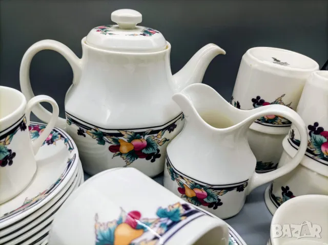 Сервиз за чай и кафе Английски порцелан Royal Doulton, Autumn glory., снимка 2 - Сервизи - 48935035