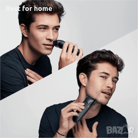 Електрически самобръсначки Braun Series 3 за мъже с прецизен тример за брада и 5 гребена, снимка 2 - Електрически самобръсначки - 51524530