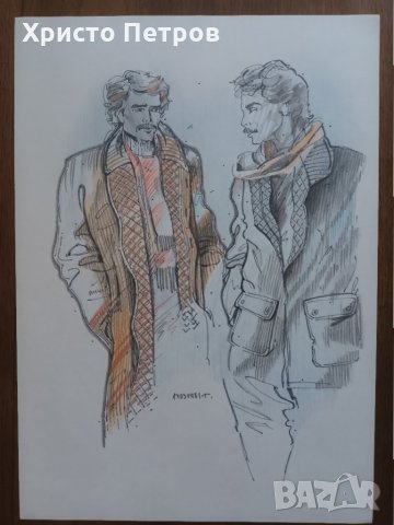 РИСУНКА МОДА - БГ АВТОР, ПОДПИСАНА, снимка 2 - Картини - 35694684