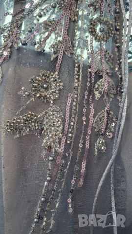 Синя рокля цвят деним размер S, снимка 10 - Рокли - 51711125