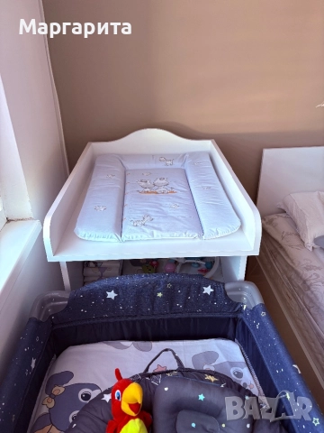 Бебешки скрин с повивалник, снимка 4 - Мебели за детската стая - 51893451