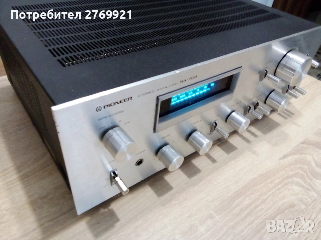 Усилвател Pioneer SA 708, снимка 2 - Ресийвъри, усилватели, смесителни пултове - 53846242