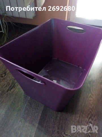 Кош за пране 48L,комплект от 3бр.прозрачни кутии за съхранение/ново/цени в описанието 