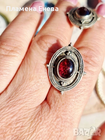 Винтидж сребърни обеци, снимка 5 - Обеци - 53315939