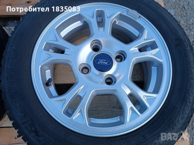 Лети джанти 14ки 4х108 Ford + зимни гуми 175/65/14, снимка 6 - Гуми и джанти - 52237938