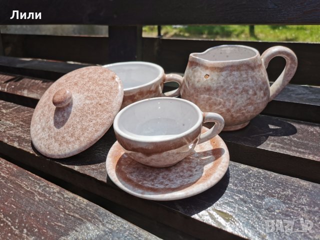 Керамичен сервиз за кафе - винтидж, снимка 1