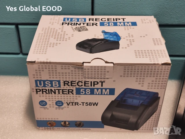 Bisofice 58мм Bluetooth термопринтер за касови бележки USB ESC/POS, снимка 4 - Друга електроника - 51079904