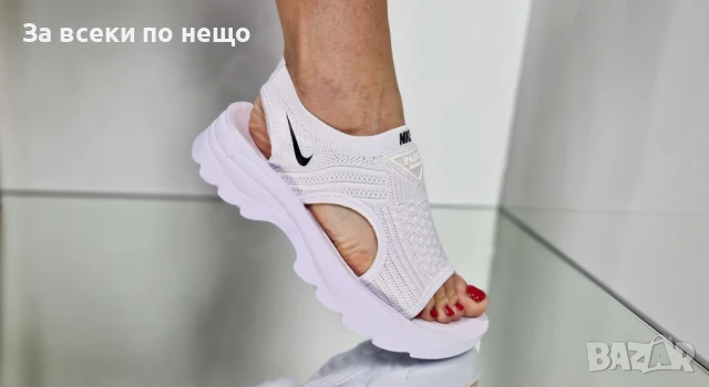 Nike Дамски Сандали Найк От 36 До 41 Номер - Бели Или Черни Код P822, снимка 9 - Сандали - 50830445