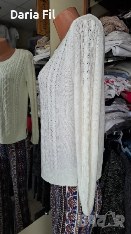 Блузи плетиво с плетеници и по ръкавите, снимка 4 - Блузи с дълъг ръкав и пуловери - 53376965