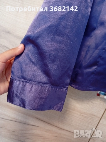 продавам дамска лилава сатенена риза , снимка 4 - Ризи - 51439083