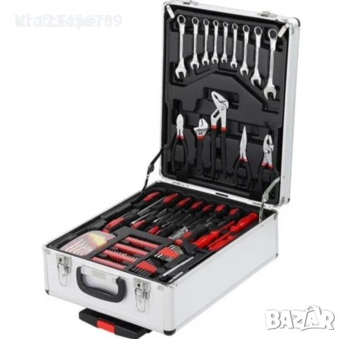 Куфар с Ръчни Инструменти KraFTWorld 499 части тресчотки, ключове, отвертки, снимка 3 - Куфари с инструменти - 53844196