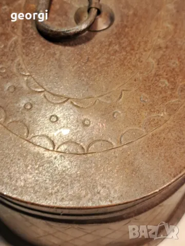 стара ламаринена кутия 23/3, снимка 3 - Антикварни и старинни предмети - 49348244