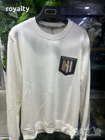 Burberry Мъжка Бяла Блуза 