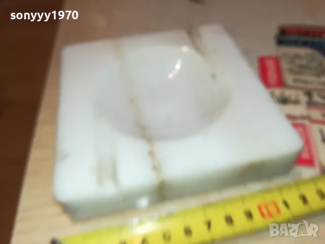 🍀МРАМОРЕН ПЕПЕЛНИК-1905251123LCHERY, снимка 2 - Антикварни и старинни предмети - 50343269