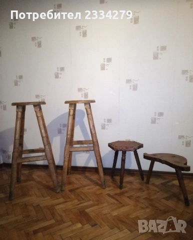 Стари дървени столове, ръчна изработка от различни държави. , снимка 14 - Антикварни и старинни предмети - 53662249