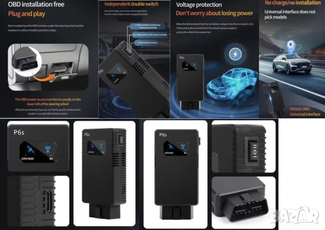 Нов модел от 2025 година! Сателитен + GPS Заглушител на OBD Порта на Автомобила OBD2 Букса за Кола